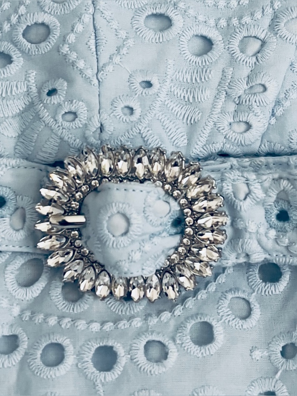 Generation Love Light Blue Eyelet Maxi Dress - Picture 2 of 8
